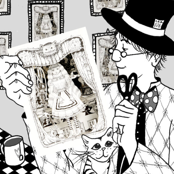 Alice Shadow Box to cut out and make with Mad Hatter