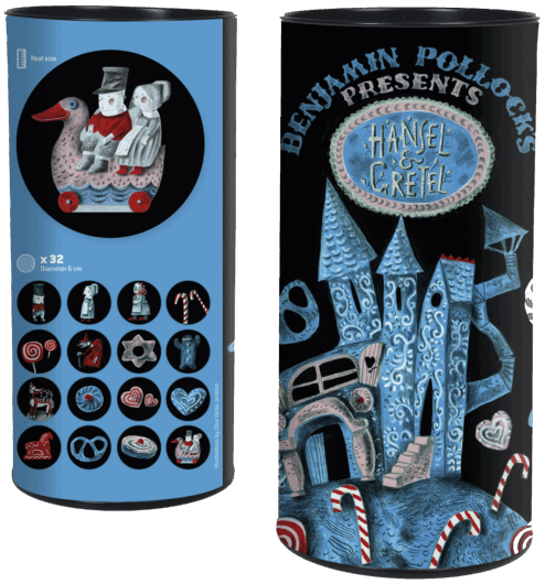Pairs Game illustrated by Clive Hicks-Jenkins for Benjamin Pollock's Toyshop