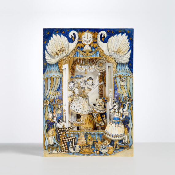 Pantomime Feast Shadow Box by Benjamin Pollock's Toyshop Coloured