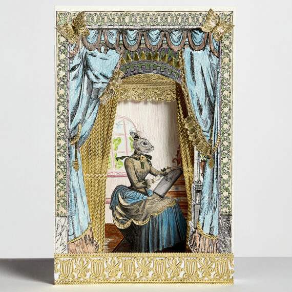 Grand Visitoria Colouring Project by Charlotte Cory Anthropomorphic animal in theatre