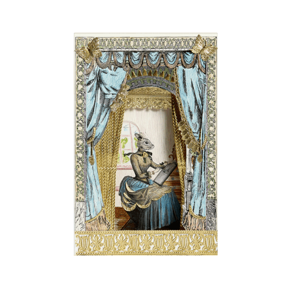 Grand Visitoria Frame with curtains by Charlotte Cory