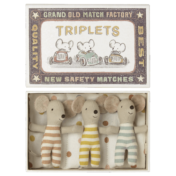 Maileg Triplets in the box