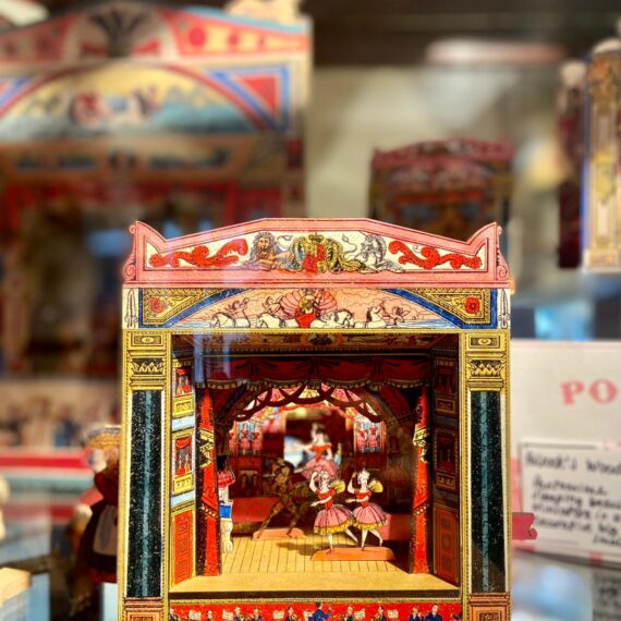 Pollocks Toy theatre with Sleeping Beauty Wooden Model handmade by Figuart at Benjamin Pollocks Toyshop