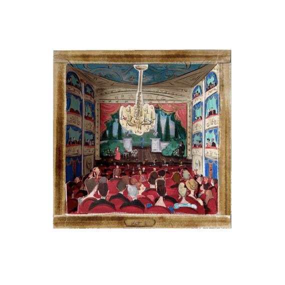 Victorian Toy Theatre Diorama by Tug Rice